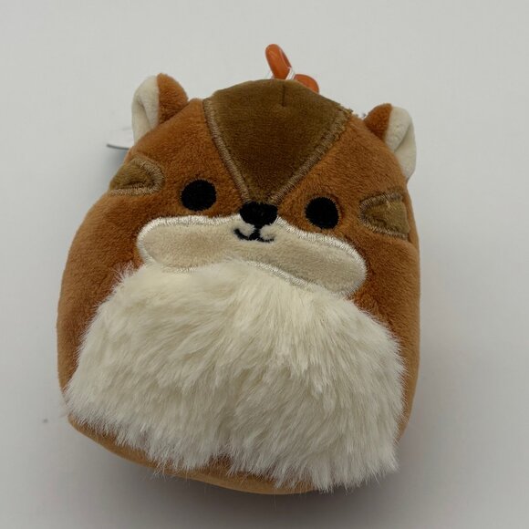 Squishmallows Clip Melzie the Chipmunk 3.5 Inch Soft Plush Keychain New - Picture 1 of 4
